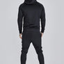 SikSilk - Black Hoodie and Joggers Set
